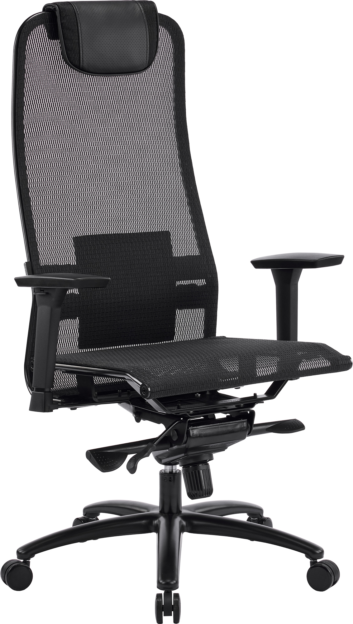 Кресло Everprof Deco Black Lux (Дэко Блэк Люкс) Сетка Черный